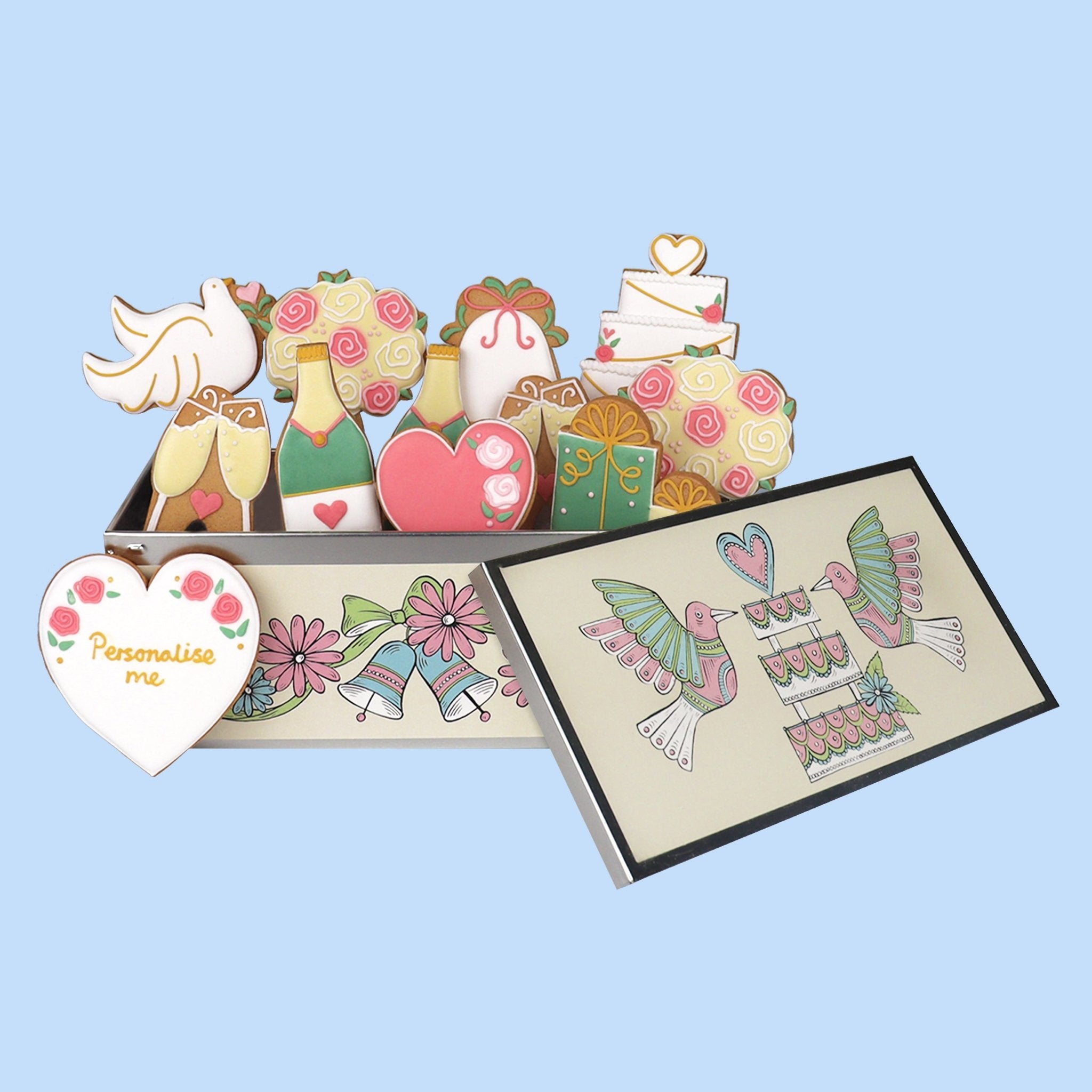 Wedding Bells Luxe Biscuit Tin