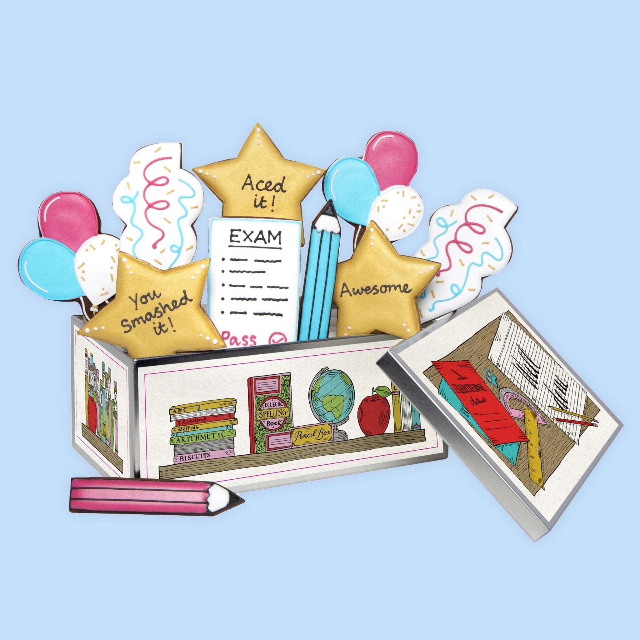 Well Done Exams Biscuit Tin - Biscuiteers