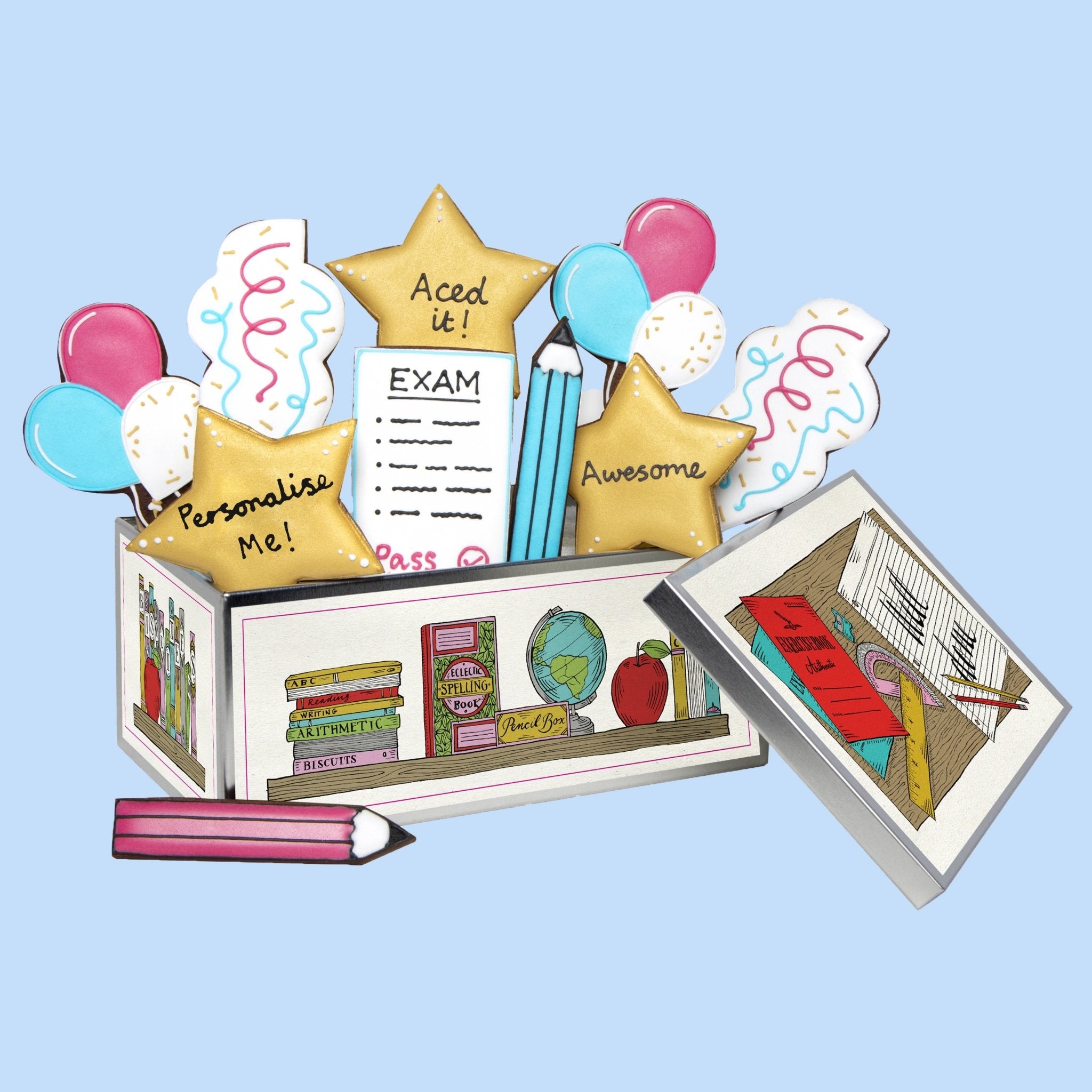 Well Done Exams Biscuit Tin - Biscuiteers