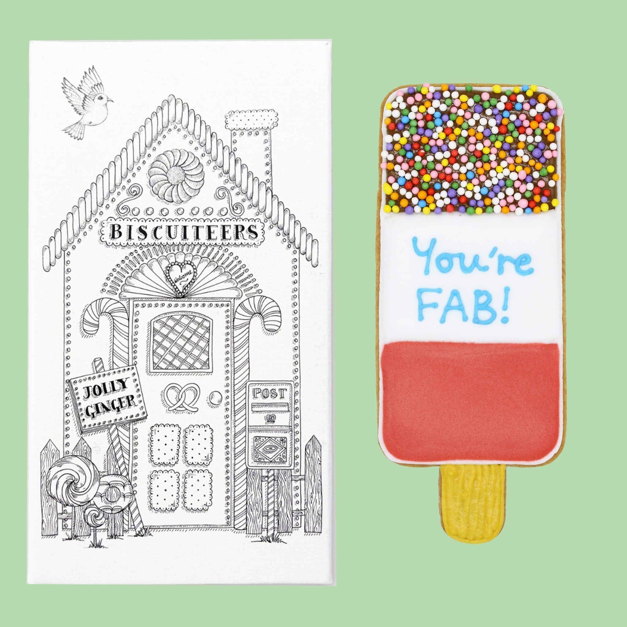 You're Fab Letterbox Biscuit - Biscuiteers