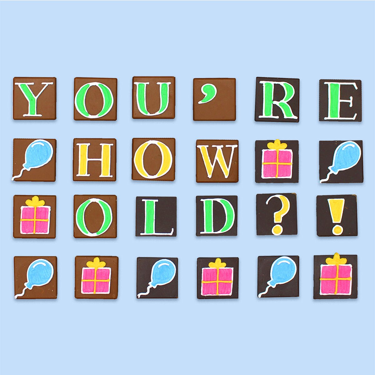 You're How Old!? Medium Tin Of Chocolates - Biscuiteers