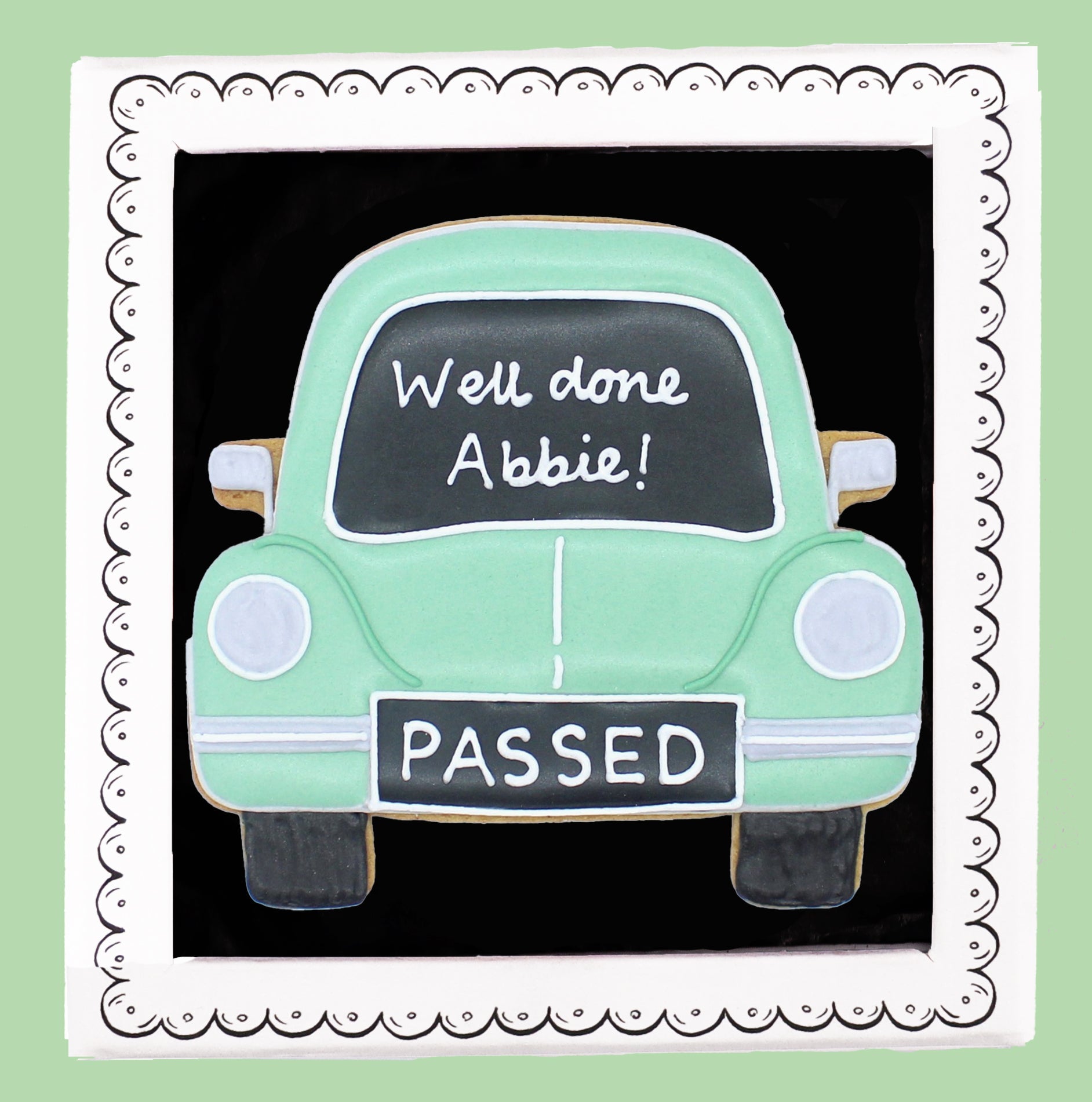 You've Passed Letterbox Biscuit - Biscuiteers