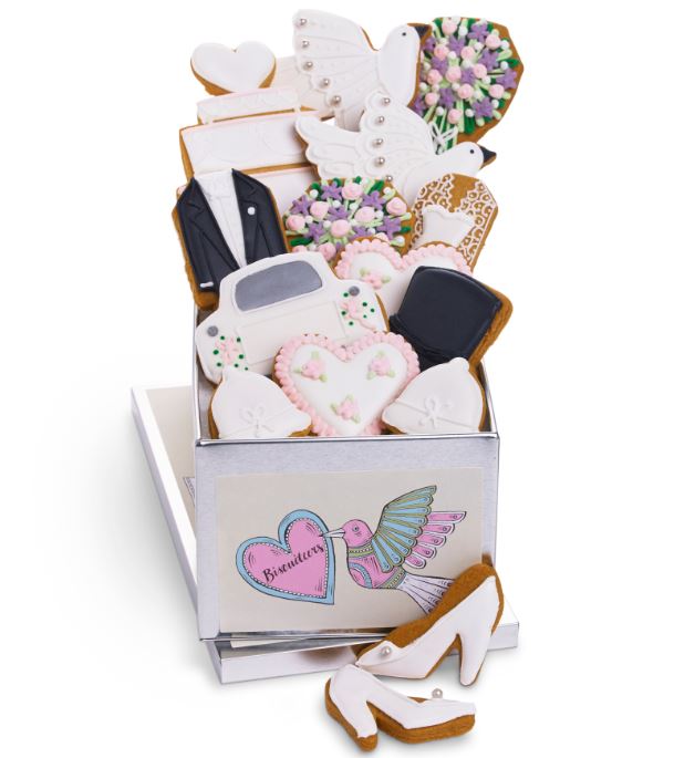 Wedding Bells Biscuit Gift Tin