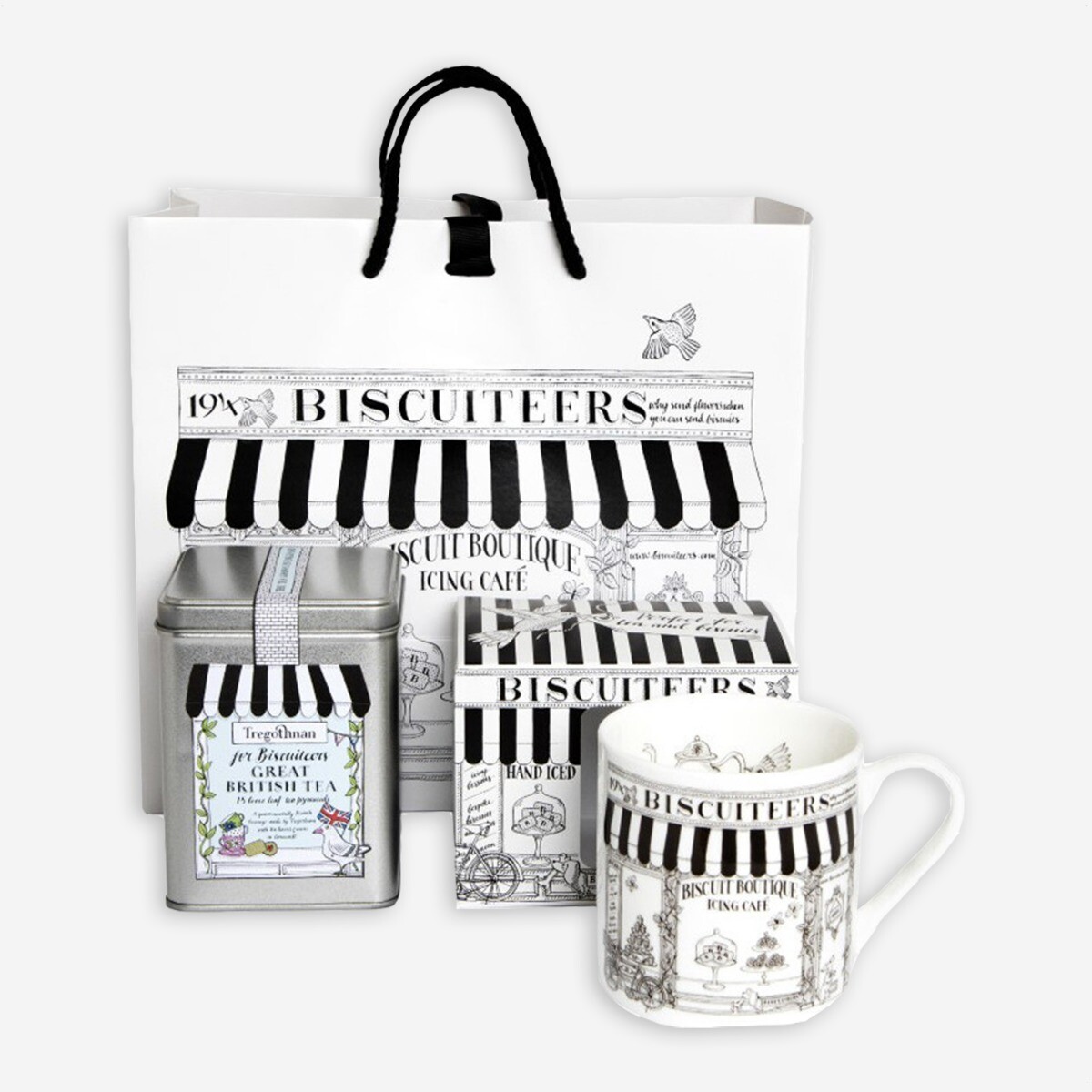 tregothnan for biscuiteers tea gift set